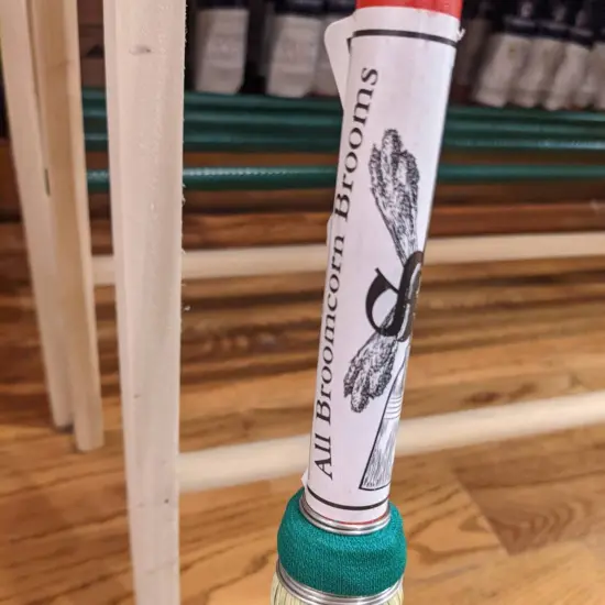 Lehman's Amish Made Barn Broom, Handmade of Corn Straw, Short 32 Inch Long {7}