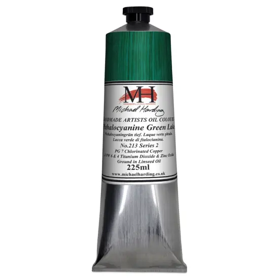 Michael Harding Artists Oil Color - Phthalo Green Lake, 225 ml tube {1}