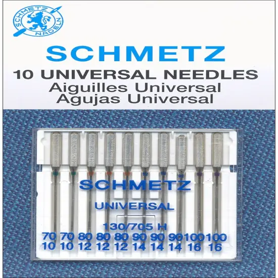 Multipack of 10 - Schmetz Universal Machine Needles-Size 70/80/90/100 10/Pkg {2}