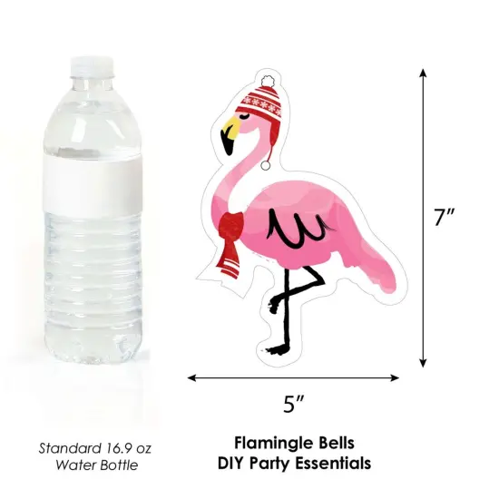 Big Dot of Happiness Flamingle Bells - Flamingo Decorations DIY Tropical Flamingo Christmas Party Essentials - Set of 20 {6}