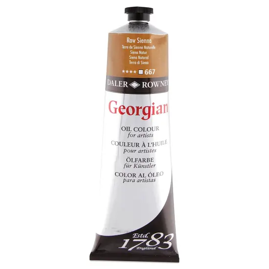 Daler-Rowney Georgian Oil Color - Raw Sienna, 225 ml tube {1}