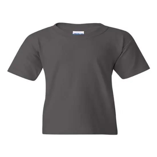 Gildan&reg; Heavy Cotton Crew Neck Short Sleeve Youth T-Shirt Charcoal {1}