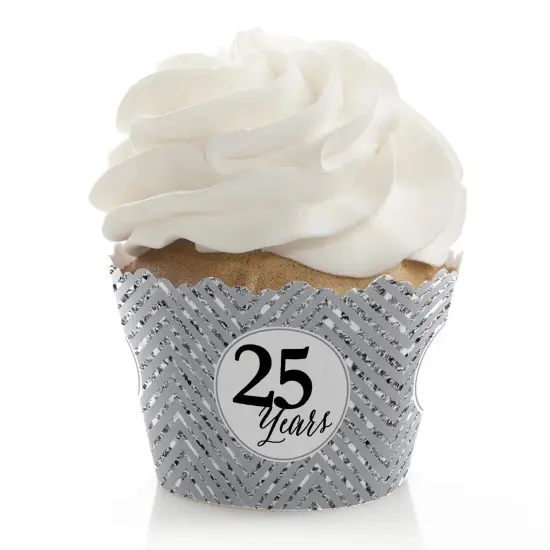 Big Dot of Happiness We Still Do - 25th Wedding Anniversary Party Decorations - Party Cupcake Wrappers - Set of 12 {1}