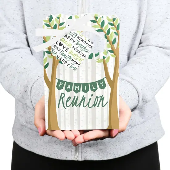 Big Dot of Happiness Family Tree Reunion - Family Gathering Party Favor Boxes - Set of 12 {6}