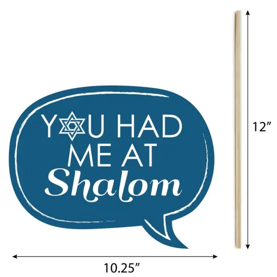 Big Dot of Happiness Happy Hanukkah - Hanukkah & Chanukah Photo Booth Props Kit - 20 Count {7}