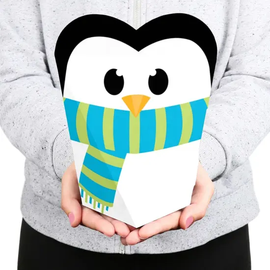 Big Dot of Happiness Holly Jolly Penguin - Holiday and Christmas Party Favors - Gift Heart Shaped Favor Boxes for Women and Kids - Set of 12 {6}