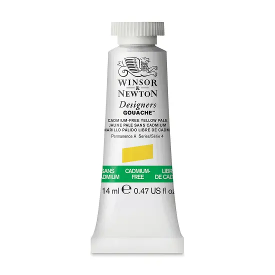 Winsor & Newton Designers Gouache - Cadmium-Free Yellow Pale, 14 ml tube {1}