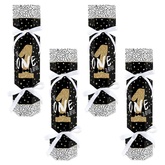 Big Dot of Happiness 1st Birthday Little Mr. Onederful - No Snap Boy First Birthday Party Table Favors - DIY Cracker Boxes - Set of 12 {1}