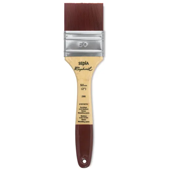 Raphael Sepia Flat Brush - Mixed Media Flat, Size 50 {2}