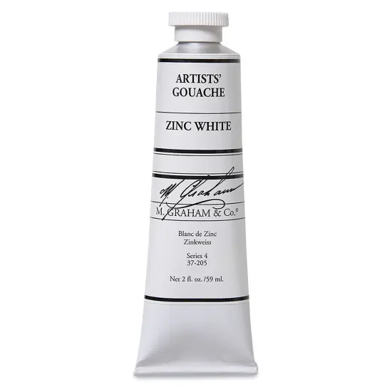M. Graham Artists' Gouache - Zinc White, 59 ml tube {2}