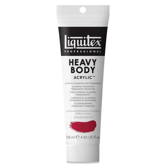 Liquitex Heavy Body Artist Acrylics - Alizarin Crimson Hue Permanent, 4.65 oz Tube {1}