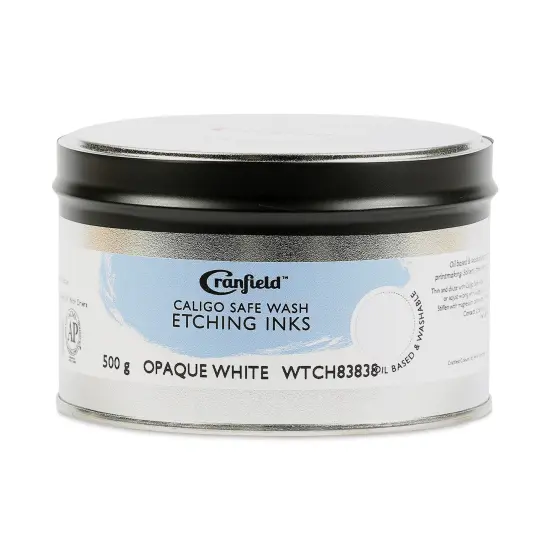Cranfield Caligo Safe Wash Etching Ink - Opaque White, 500 g Can {1}