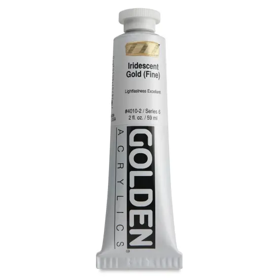 Golden Heavy Body Artist Acrylics - Iridescent Gold Deep (Fine), 32 oz Jar {1}