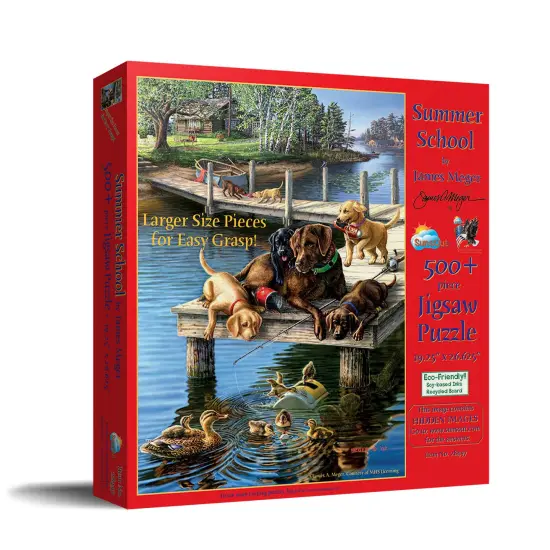 Sunsout Summer School 500 pc Large Pieces Jigsaw Puzzle 28497 {3}