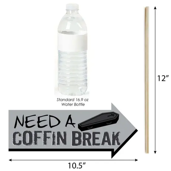 Big Dot of Happiness Funny Graveyard Tombstones - Halloween Party Photo Booth Props Kit - 10 Piece {6}