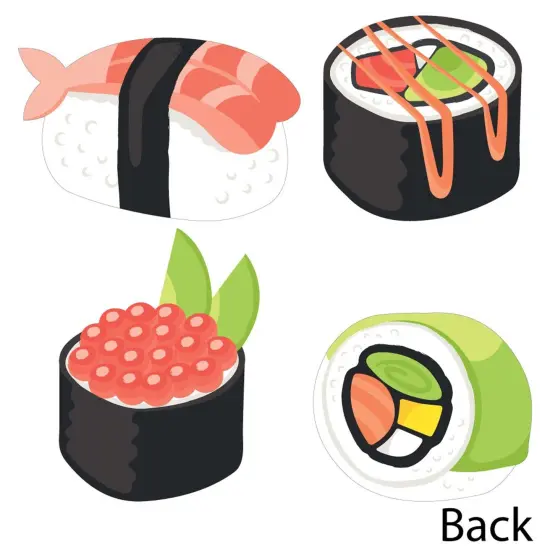 Big Dot of Happiness Let's Roll - Sushi - Decorations DIY Japanese Party Essentials - Set of 20 {4}