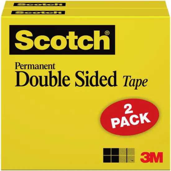 Scotch Permanent Double-Sided Tape 2/Pkg-.5"X500" {2}