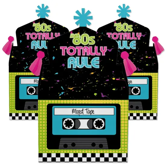 Big Dot of Happiness 80's Retro - Treat Box Party Favors - Totally 1980s Party Goodie Gable Boxes - Set of 12 {3}