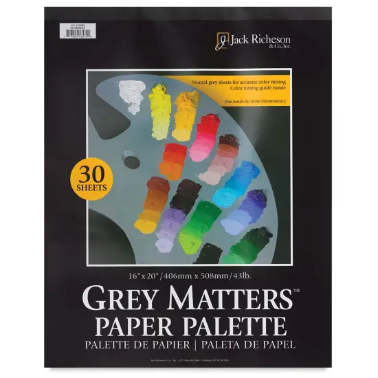Richeson Gray Matters Paper Palette - 16" x 20", Gray, 30 Sheets {2}