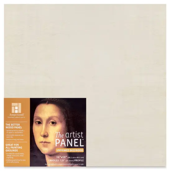 Ampersand Value Series Artist Wood Panel - 16" x 16", 7/8" Cradle {1}