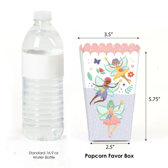 Big Dot of Happiness Let's Be Fairies - Fairy Garden Birthday Party Favor Popcorn Treat Boxes - Set of 12 {3}