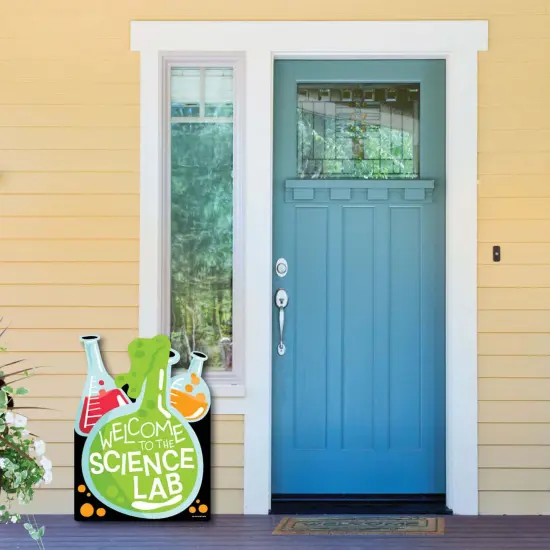 Big Dot of Happiness Scientist Lab - Party Decorations - Baby Shower or Birthday Party Welcome Yard Sign {6}