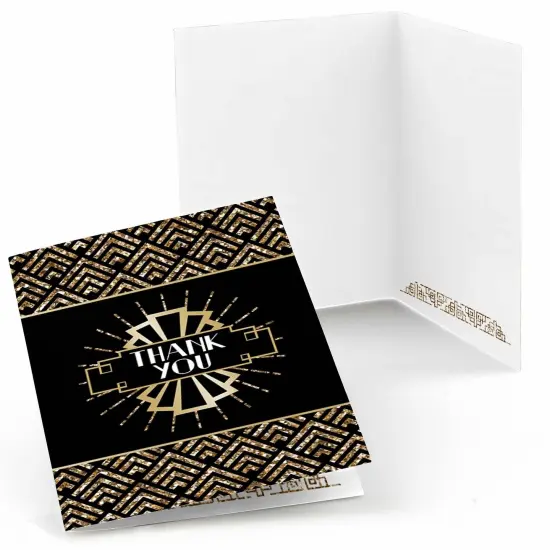 Big Dot of Happiness Roaring 20's - 1920s Art Deco Jazz Party Thank You Cards (8 count) {1}