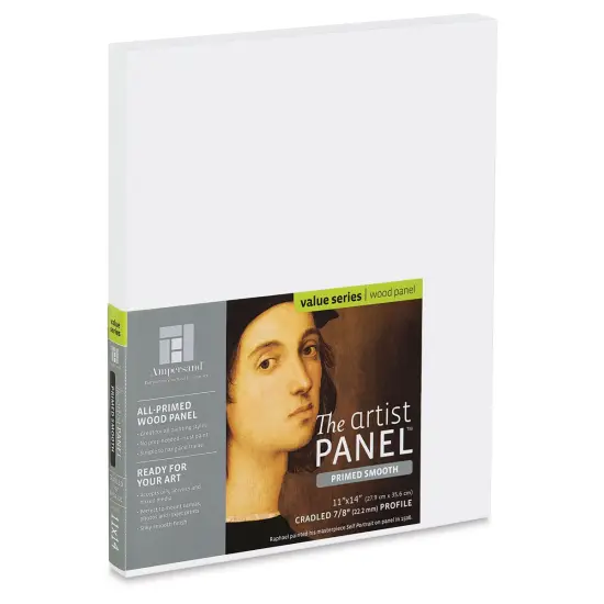 Ampersand Value Series Artist Panel - Smooth, 11" x 14", 7/8" Cradle {1}