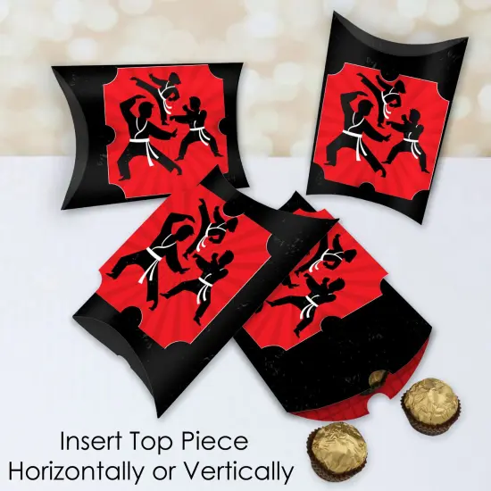 Big Dot of Happiness Karate Master - Favor Gift Boxes - Martial Arts Birthday Party Large Pillow Boxes - Set of 12 {4}