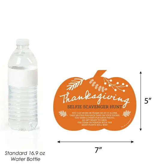 Big Dot of Happiness Happy Thanksgiving - Selfie Scavenger Hunt - Fall Harvest Party Game - Set of 12 {4}