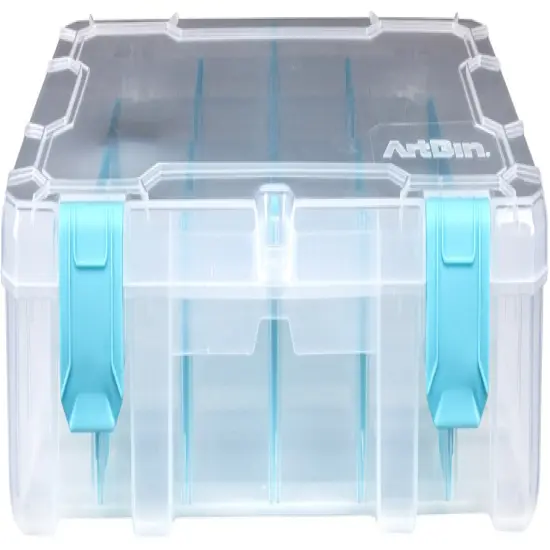 ArtBin Tarnish Inhibitor Solutions Box 6-12 Compartments-11"X7"X1.75" Translucent {5}