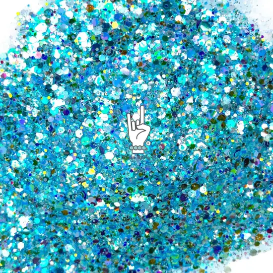 Better Off Alone Mirror Shine Tie Dye Pearlescent Pixie for Poxy Chunky Glitter Mix {1}