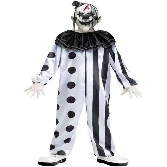 Horror Carnival Killer Clown Boy's Costume {1}