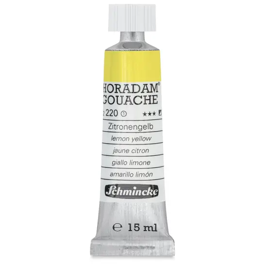 Schmincke Horadam Artist Gouache - Lemon Yellow, 15 ml tube {1}