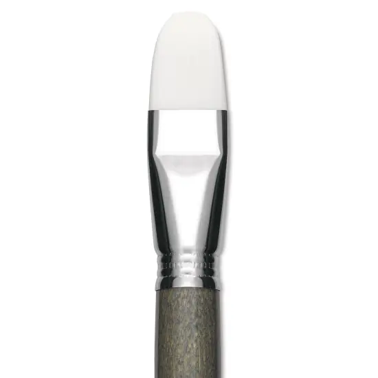 Escoda Perla Toray White Synthetic Brush - Bright, Short Handle, Size 24 {1}