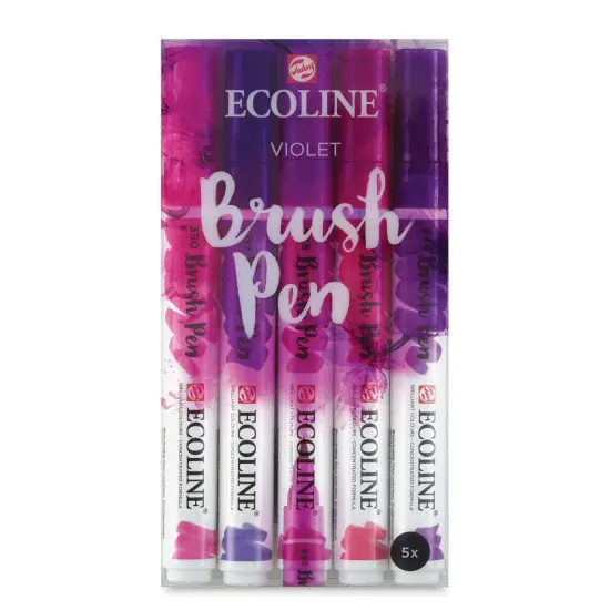 Royal Talens Ecoline Brush Marker Set - Violet Hues, Set of 5 {1}