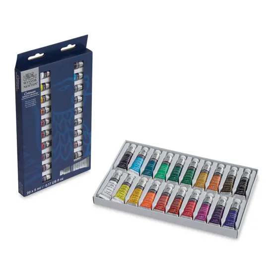 Winsor & Newton Cotman Watercolors - Set of 20, Assorted Colors, 5 ml Tubes {1}