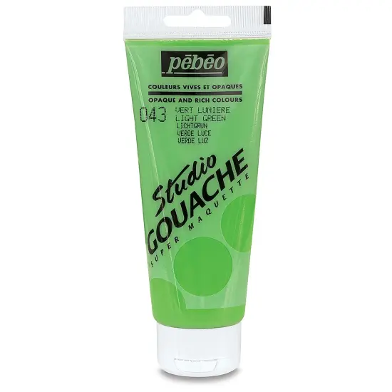 Pebeo Studio Gouache - Light Green, 100 ml Tube {2}
