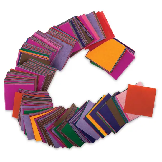 Spectra Bleeding Art Tissue Shapes - Squares, Pkg of 2500 {1}