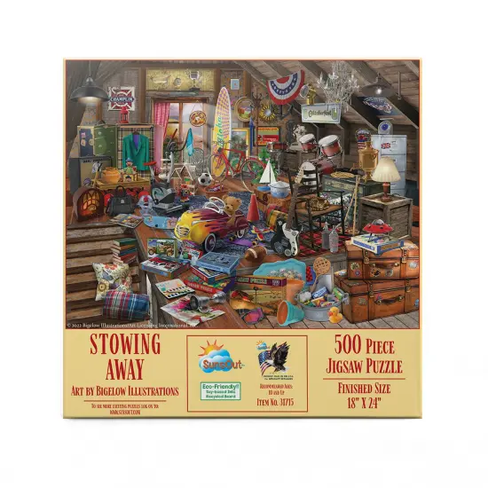 Sunsout Stowing Away 500 pc Jigsaw Puzzle 31715 {4}