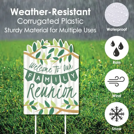 Big Dot of Happiness Family Tree Reunion - Party Decorations - Family Gathering Party Welcome Yard Sign {4}