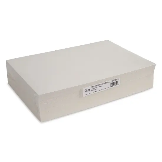 Blick Sulphite 80 lb Drawing Papers - 12" x 18", White, 500 Sheets, 80 lb {1}