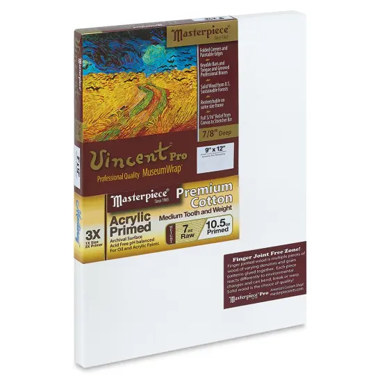 Masterpiece Vincent Pro Monterey 7/8" Profile Cotton Canvas - 9" x 12" {1}