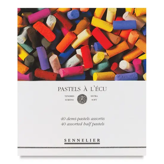 Sennelier Soft Pastels - Set of 40, Assorted Colors, Half Sticks {1}