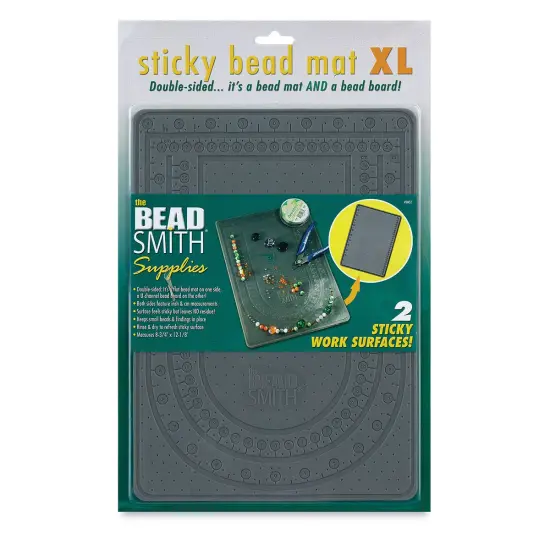 Beadsmith Sticky Bead Mat - X-Large, Grey, 8-3/4" x 12-1/8" {1}