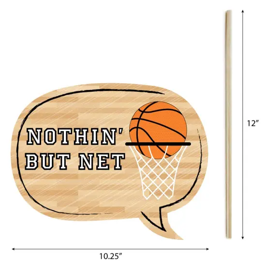 Big Dot of Happiness Nothin' but Net - Basketball Photo Booth Props Kit - 20 Count {7}