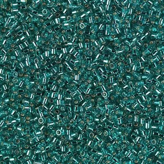 Miyuki Delica Bead 15/0, DBS1208, Silver Lined Caribbean Teal {1}