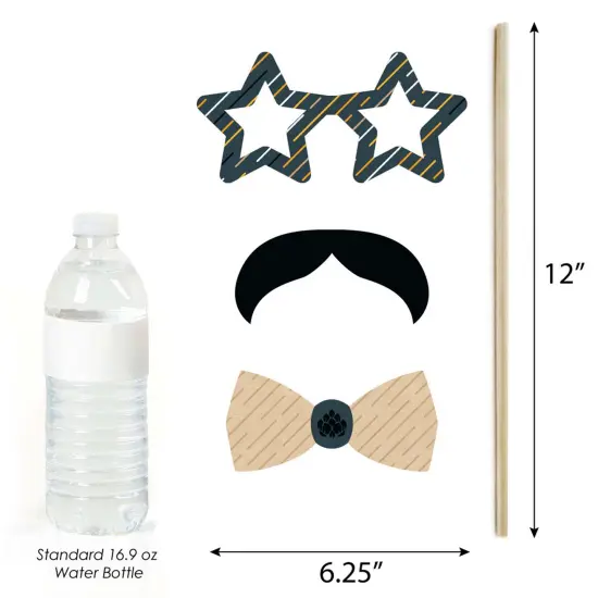 Big Dot of Happiness Cheers and Beers to 50 Years - 50th Birthday Party Photo Booth Props Kit - 20 Count {6}
