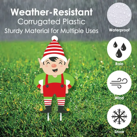 Big Dot of Happiness Very Merry Christmas - Yard Sign and Outdoor Lawn Decorations - Holiday Santa Claus Party Yard Signs - Set of 8 {4}