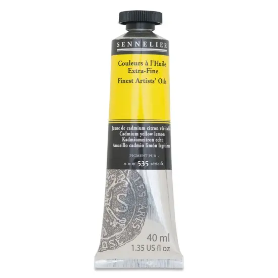 Sennelier Artists' Extra Fine Oil Paint - Cadmium Yellow Lemon, 40 ml tube {1}